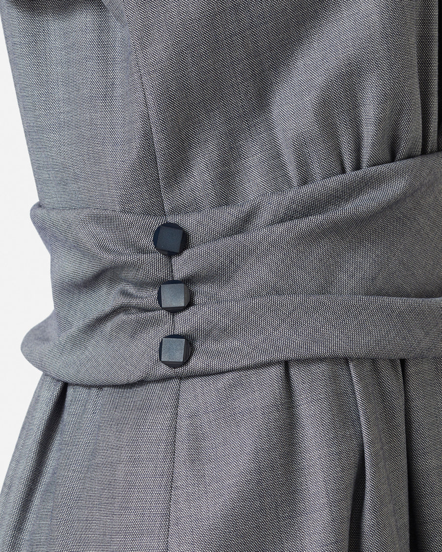 스트레치 샹브레 랩풍 원피스 / Stretch Chambray Wrap Style Dress