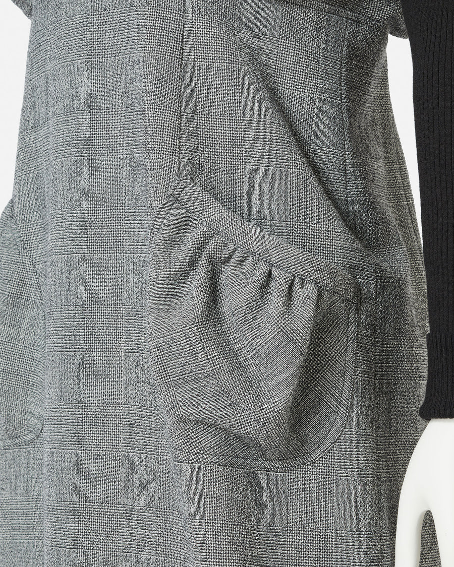 퍼프×니트 슬리브 원피스/Puff×Knitted Sleeve Dress