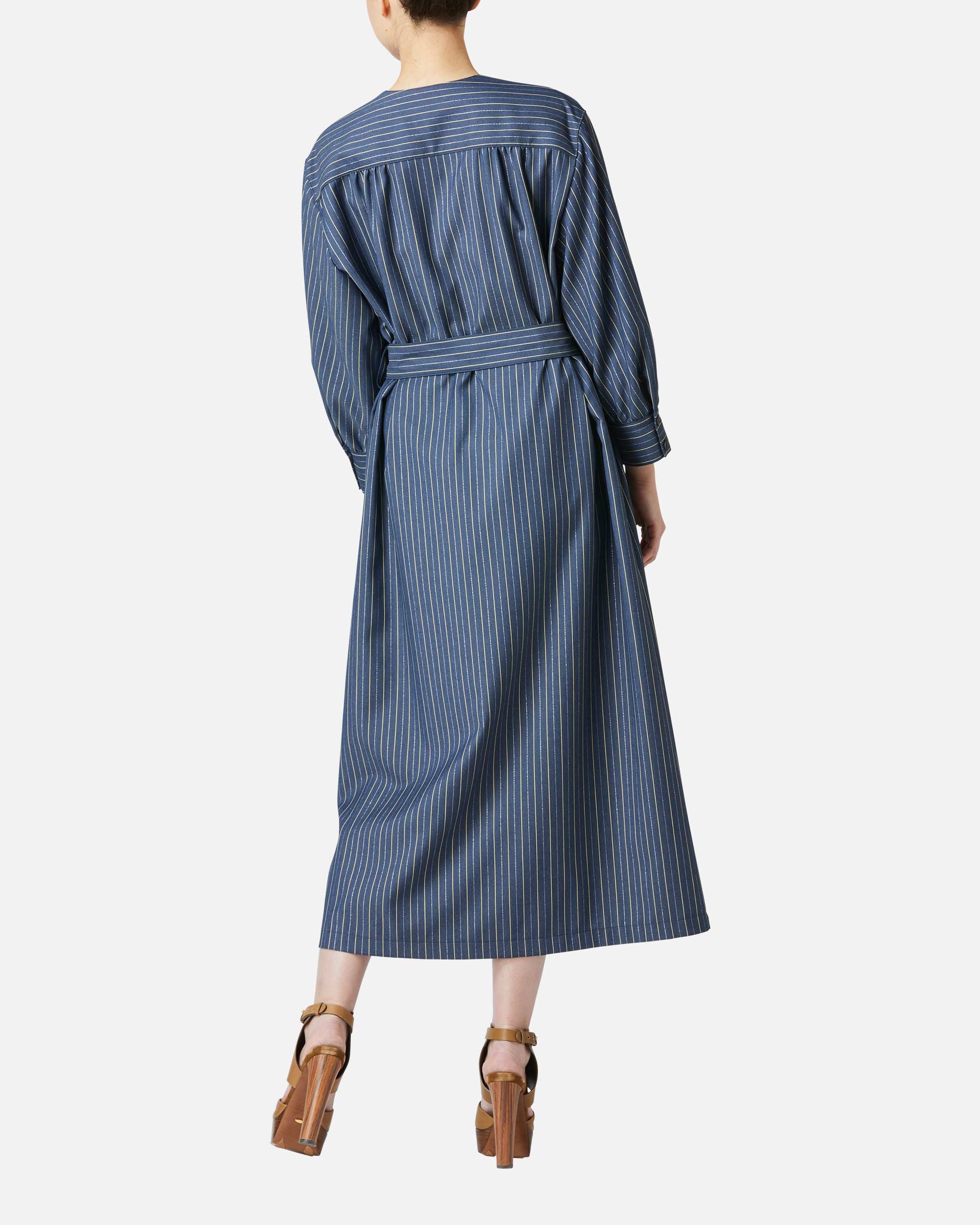 스트레치 트윌 스트라이프 원피스 / Striped Stretch Twill Dress