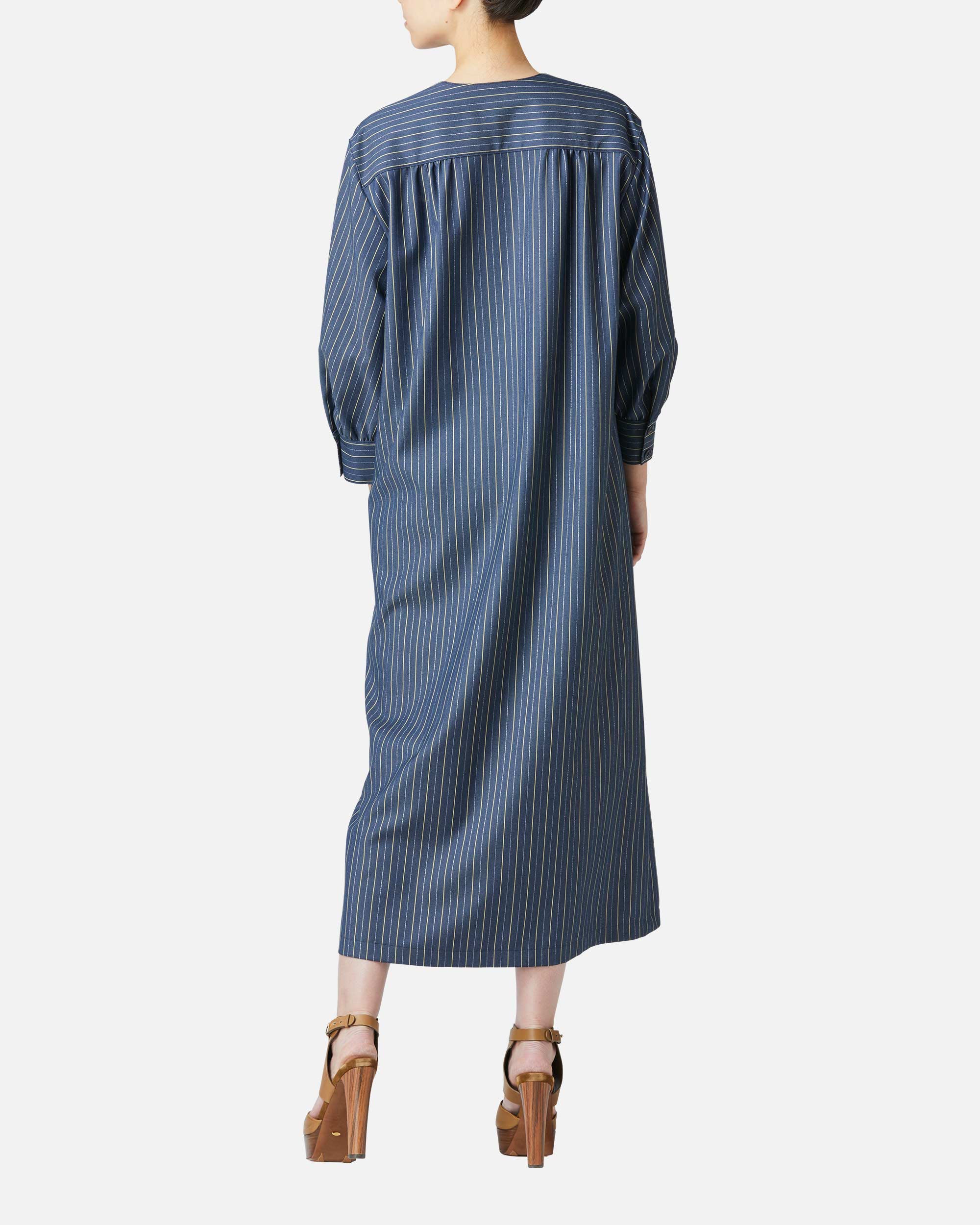 스트레치 트윌 스트라이프 원피스 / Striped Stretch Twill Dress