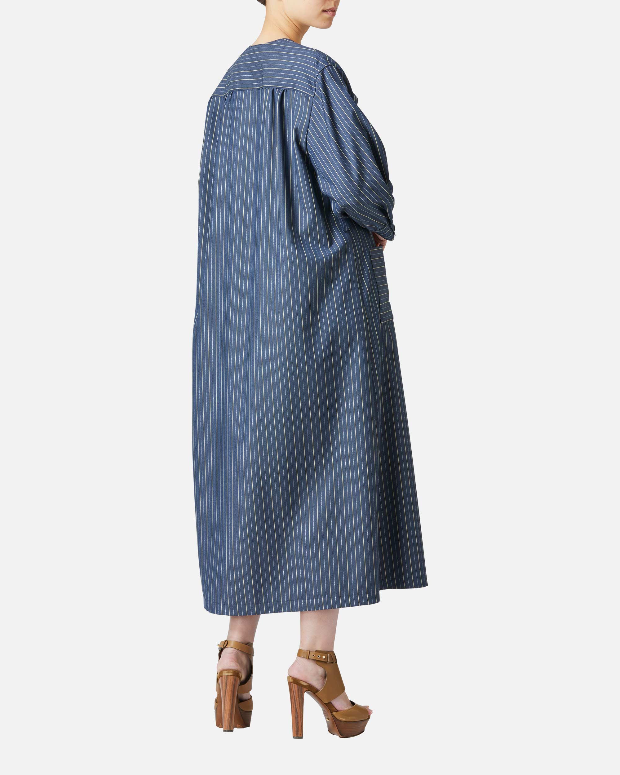 스트레치 트윌 스트라이프 원피스 / Striped Stretch Twill Dress