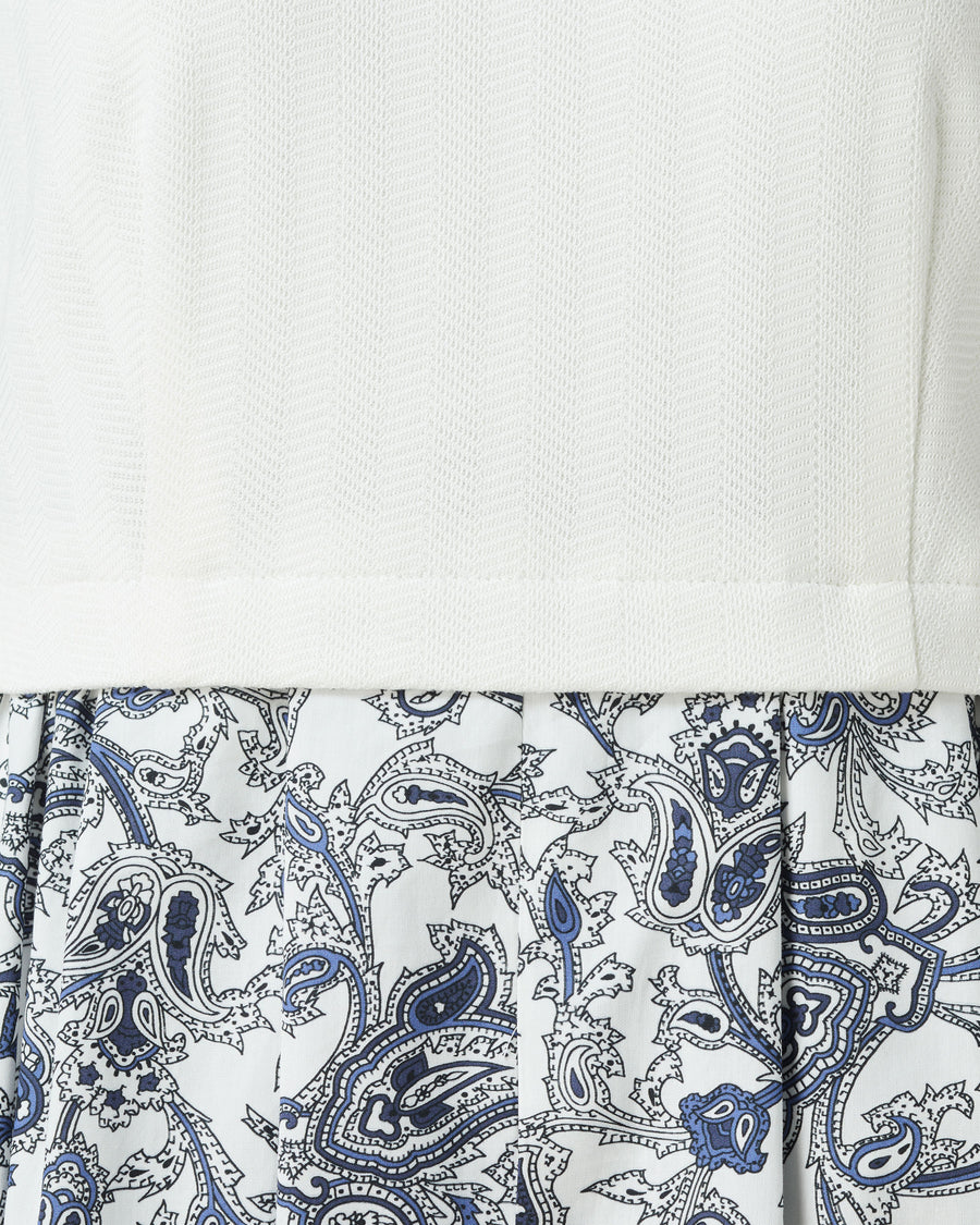 저지 × 페이즐리 프린트 여름 드레스 / Jersey Summer Dress with Paisley Print