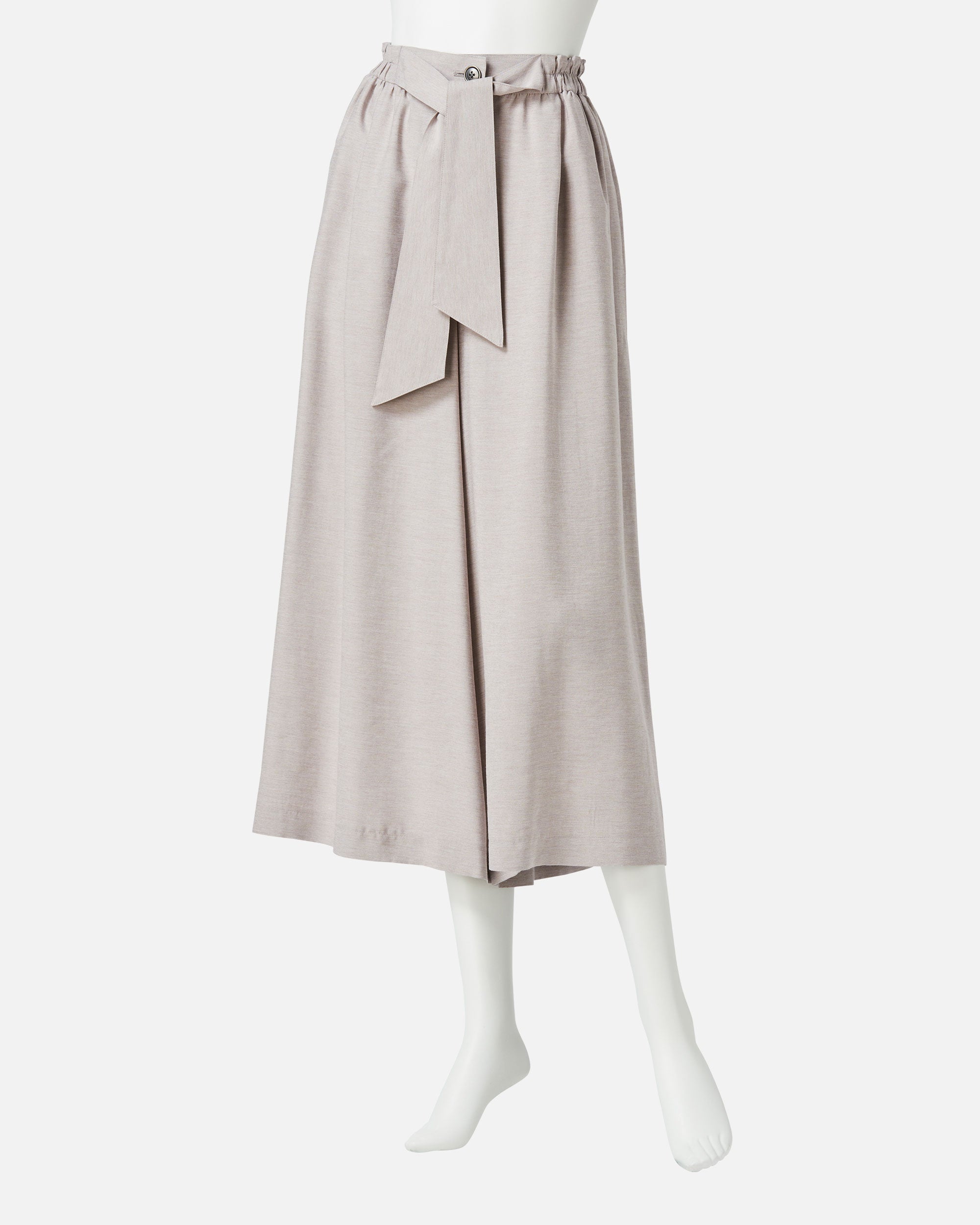 리본 개더 팬츠 / Gathered Waist Pants with Ribbon