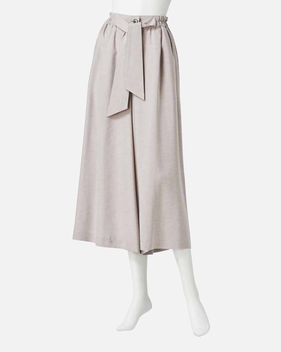 리본 개더 팬츠 / Gathered Waist Pants with Ribbon