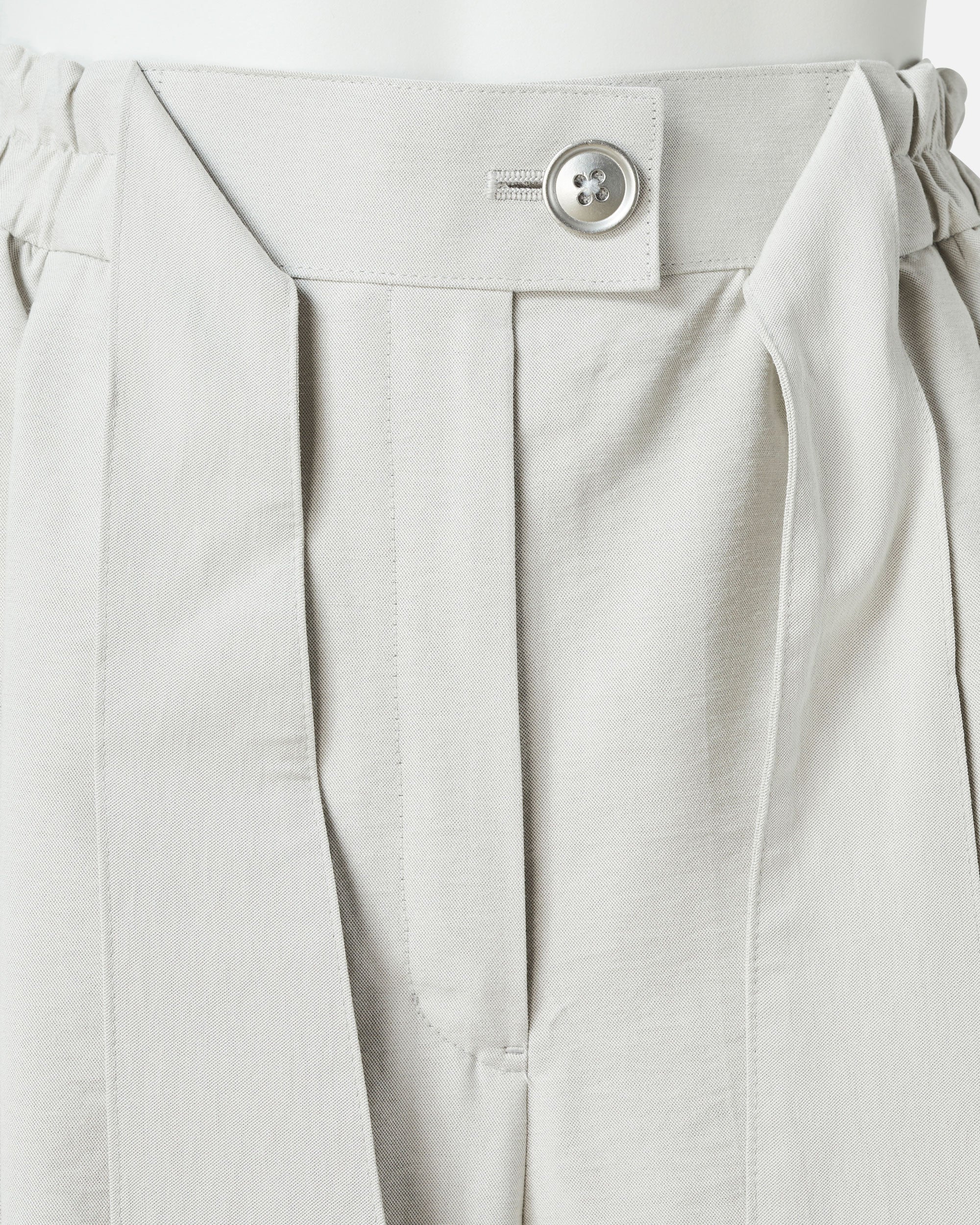 리본 개더 팬츠 / Gathered Waist Pants with Ribbon