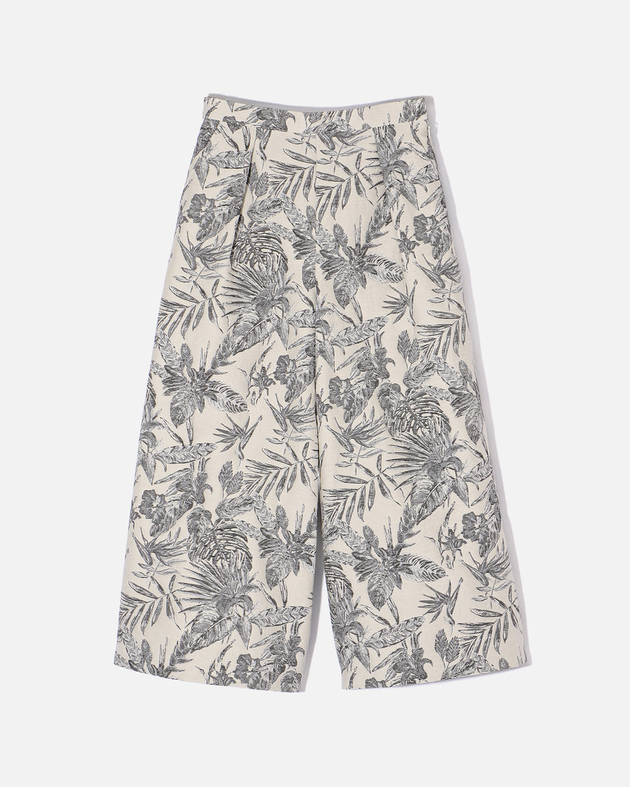 코튼 폴리에스테르 자카드 와이드 팬츠 / Cotton Polyester Jacquard Wide Pants