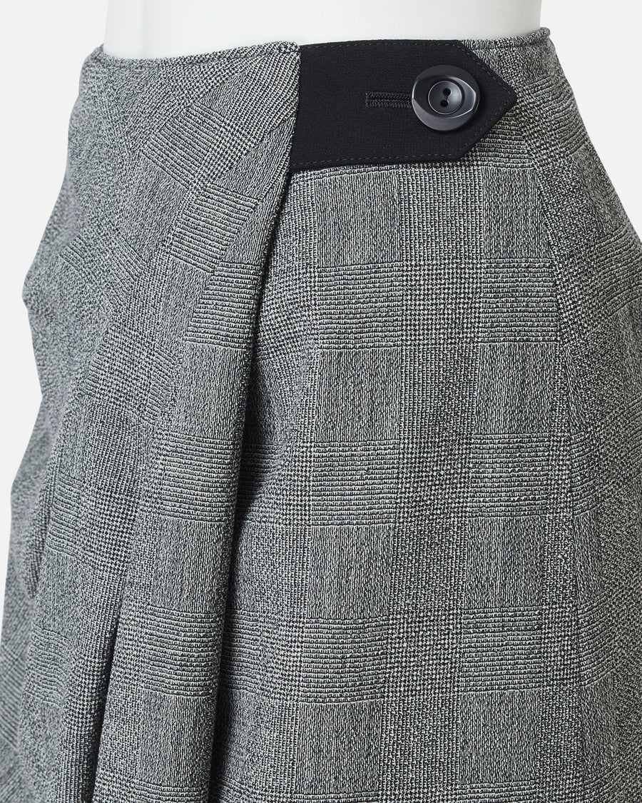 스트레치 크레이프 랩 스타일 스커트 / Stretch Crape Wrap Style Skirt