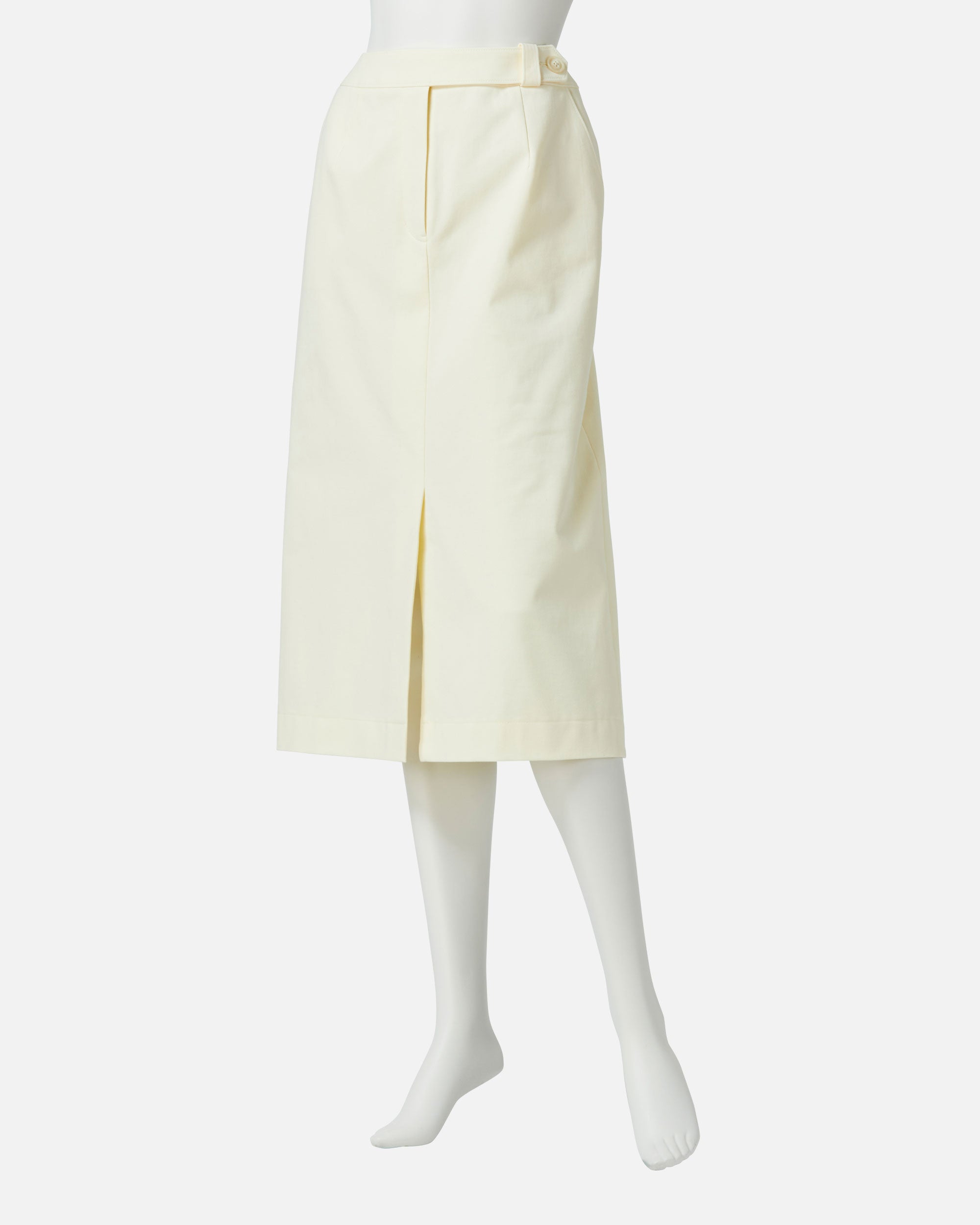 스트레치 개버딘 프론트 택스 카트 / Stretch Gabardine Front Darted Skirt