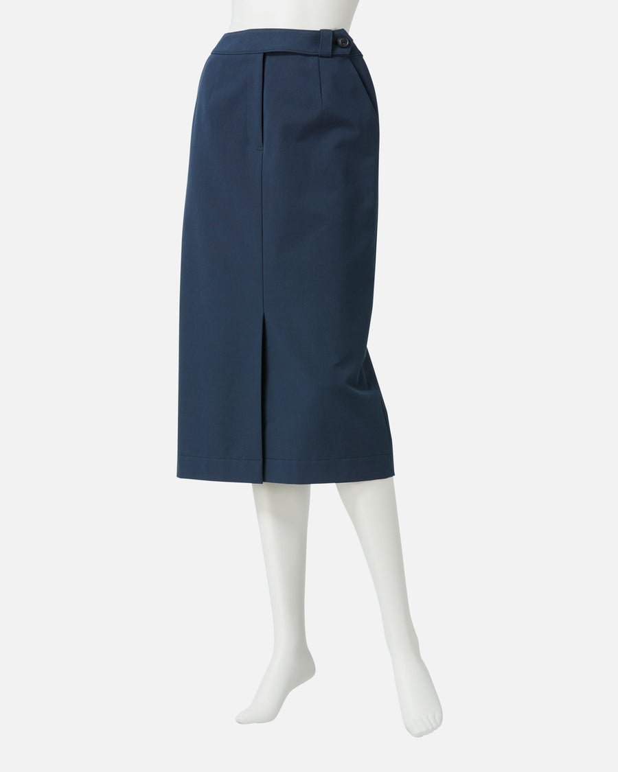 스트레치 개버딘 프론트 택스 카트 / Stretch Gabardine Front Darted Skirt