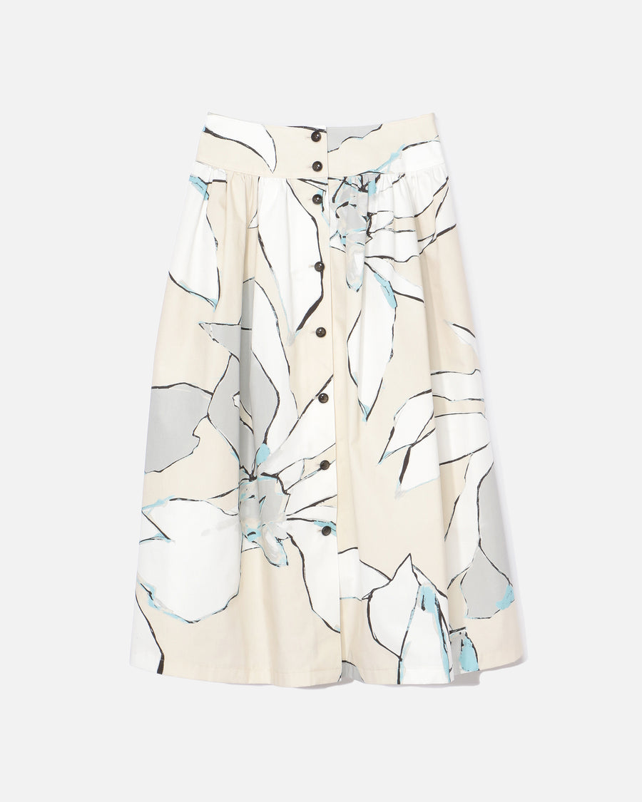 보타니컬 무늬 스커트 / Botanical Print Skirt