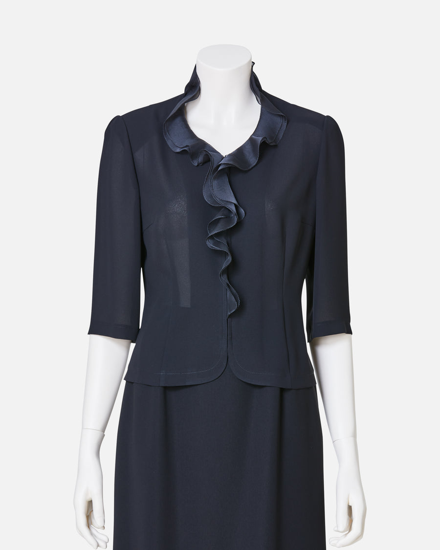 블랙 조젯 블라우스 / Black Georgette Blouse