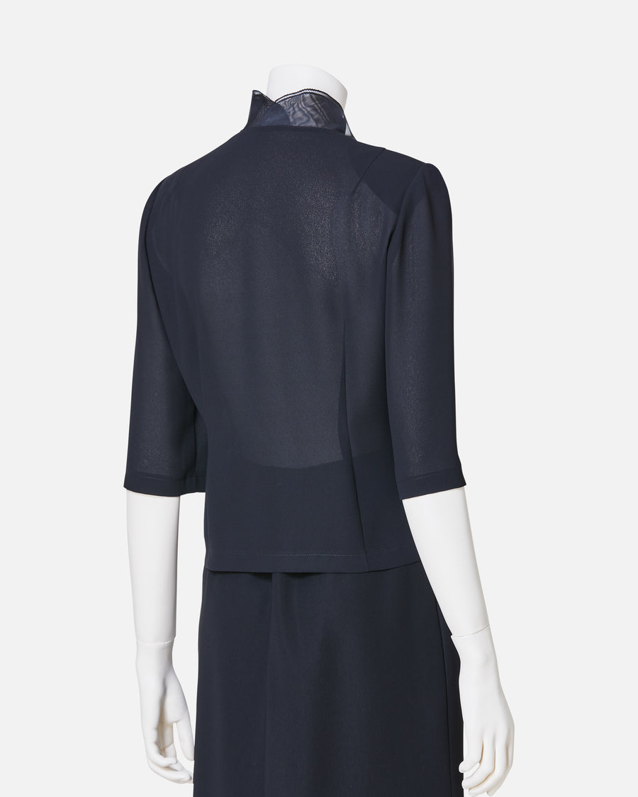 블랙 조젯 블라우스 / Black Georgette Blouse