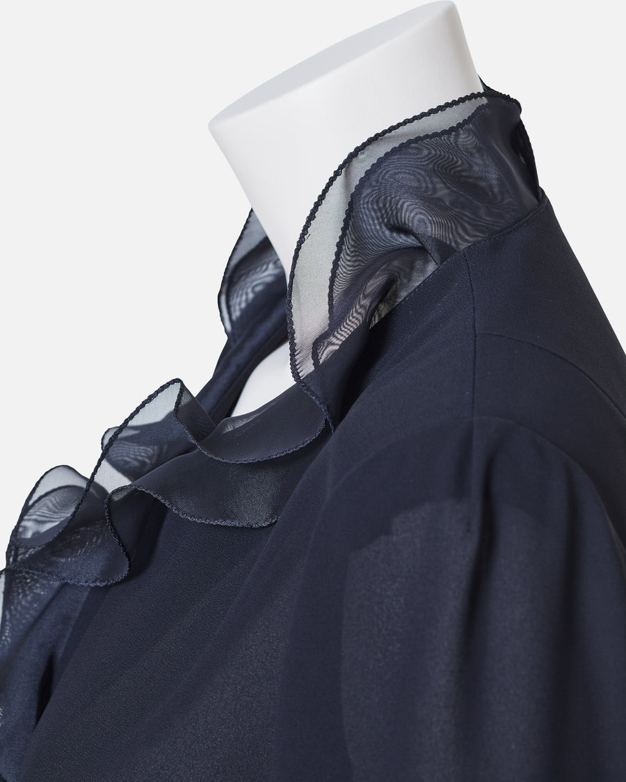 블랙 조젯 블라우스 / Black Georgette Blouse