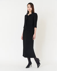 블랙 조젯 블라우스 / Black Georgette Blouse