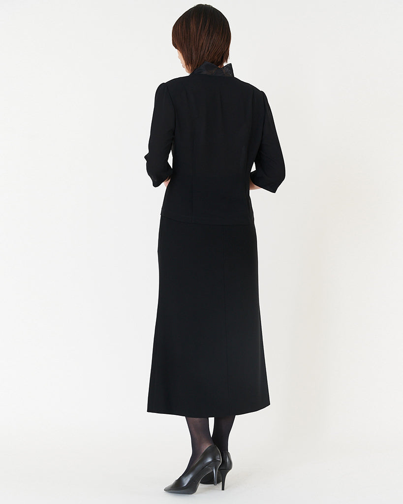 블랙 조젯 블라우스 / Black Georgette Blouse