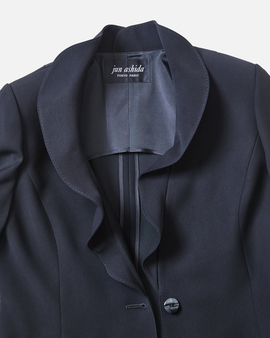 프릴 블랙 재킷 / Frill Lapel Black Jacket