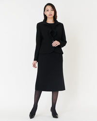 프릴 블랙 재킷 / Frill Lapel Black Jacket