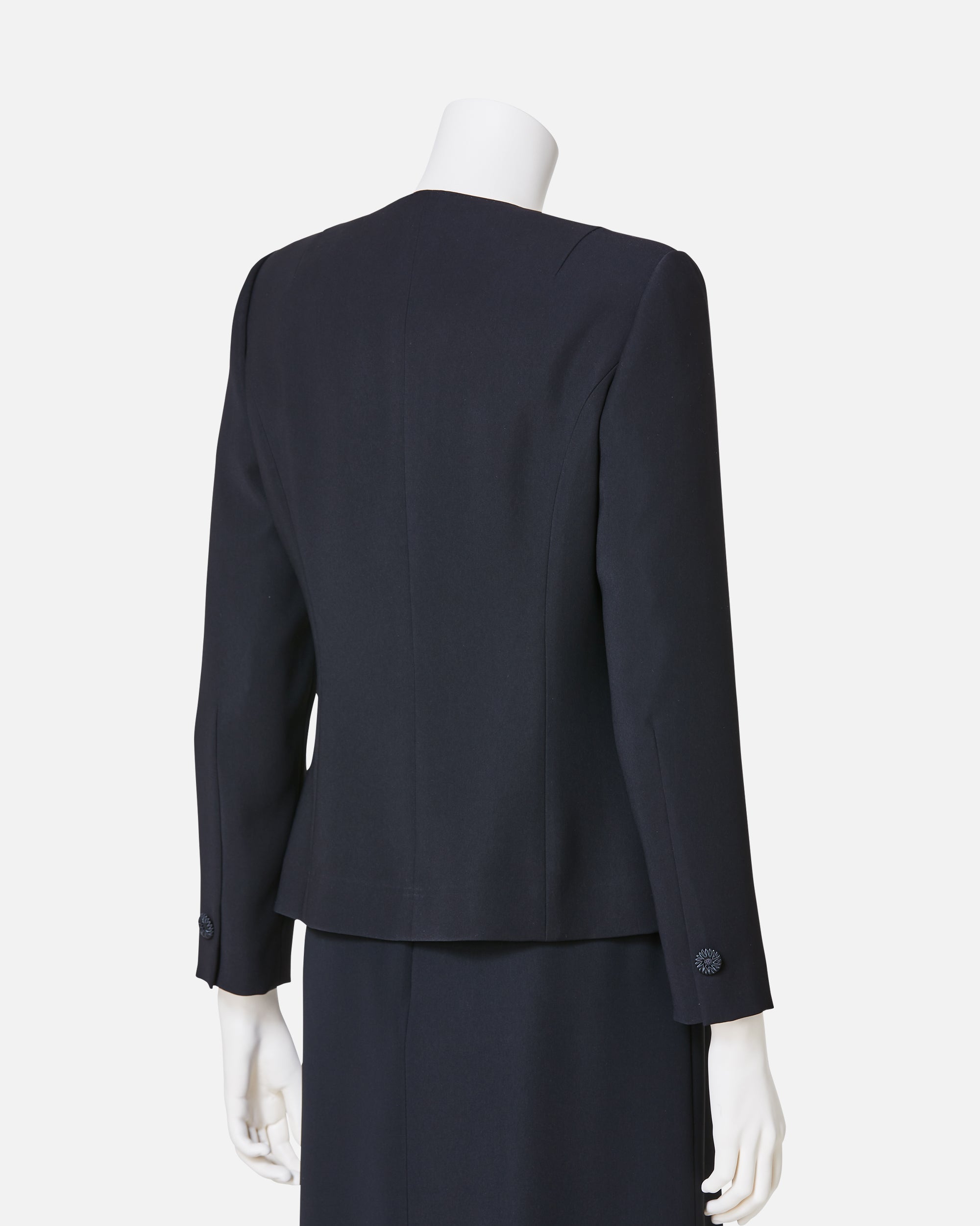 노 컬러 블랙 재킷 / Collarless Black Jacket