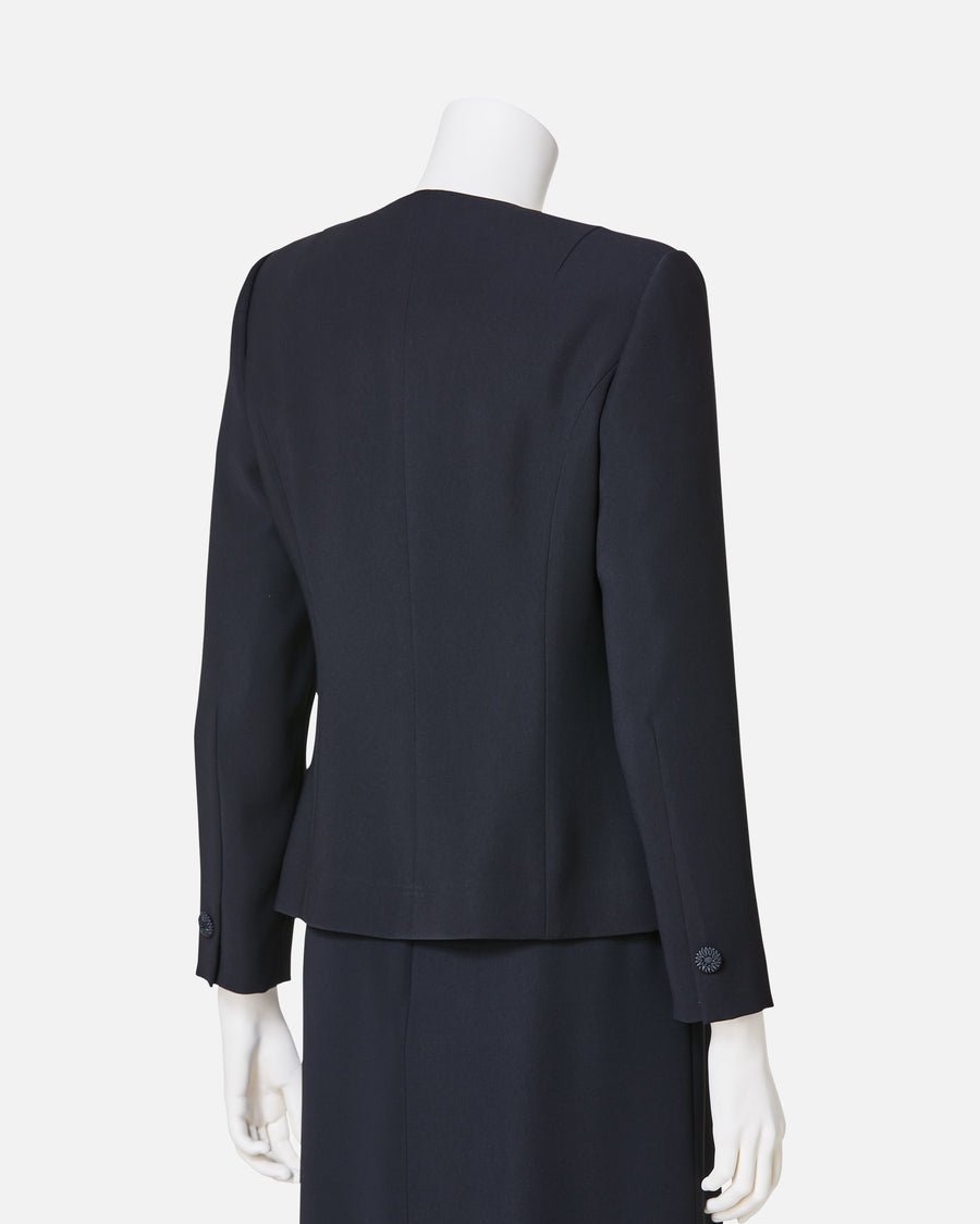노 컬러 블랙 재킷 / Collarless Black Jacket