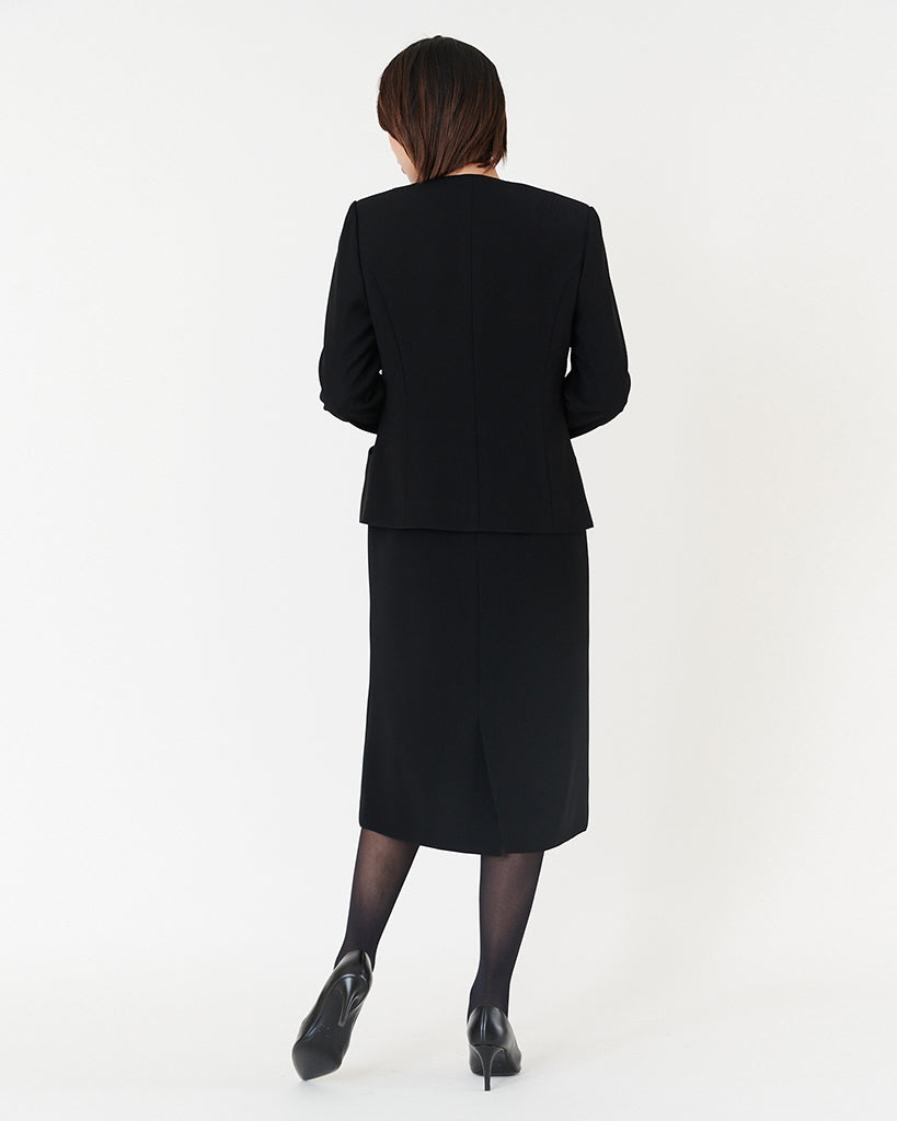 노 컬러 블랙 재킷 / Collarless Black Jacket