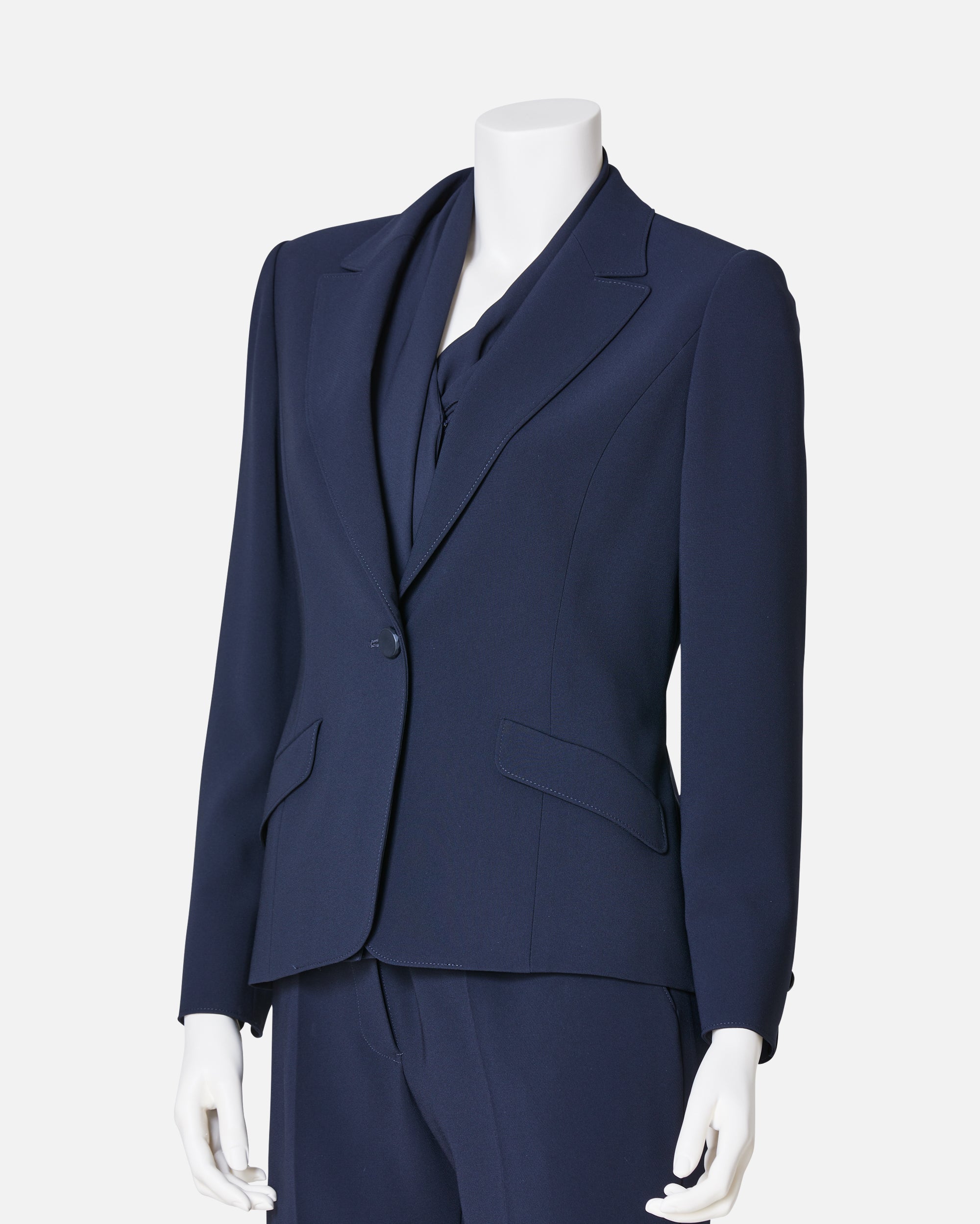 원 버튼 테일러드 재킷 / Single Button Closure Tailored Jacket