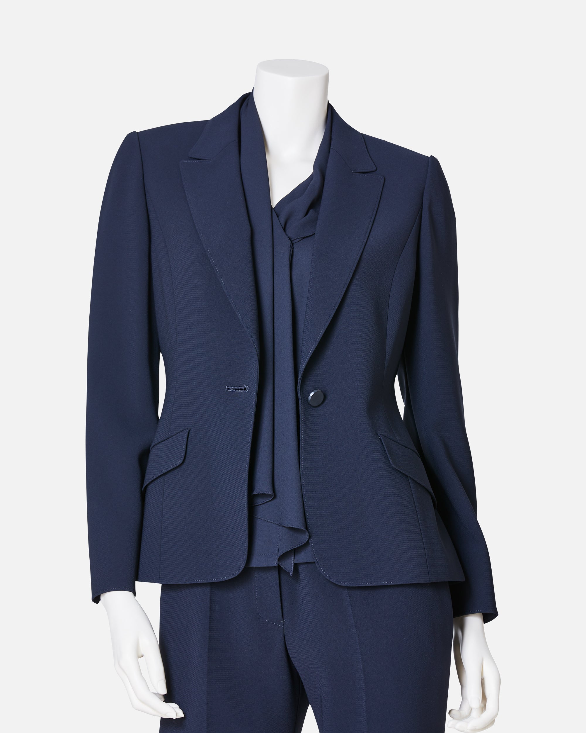 원 버튼 테일러드 재킷 / Single Button Closure Tailored Jacket
