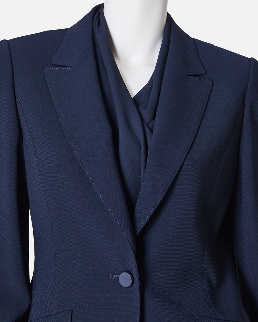 원 버튼 테일러드 재킷 / Single Button Closure Tailored Jacket