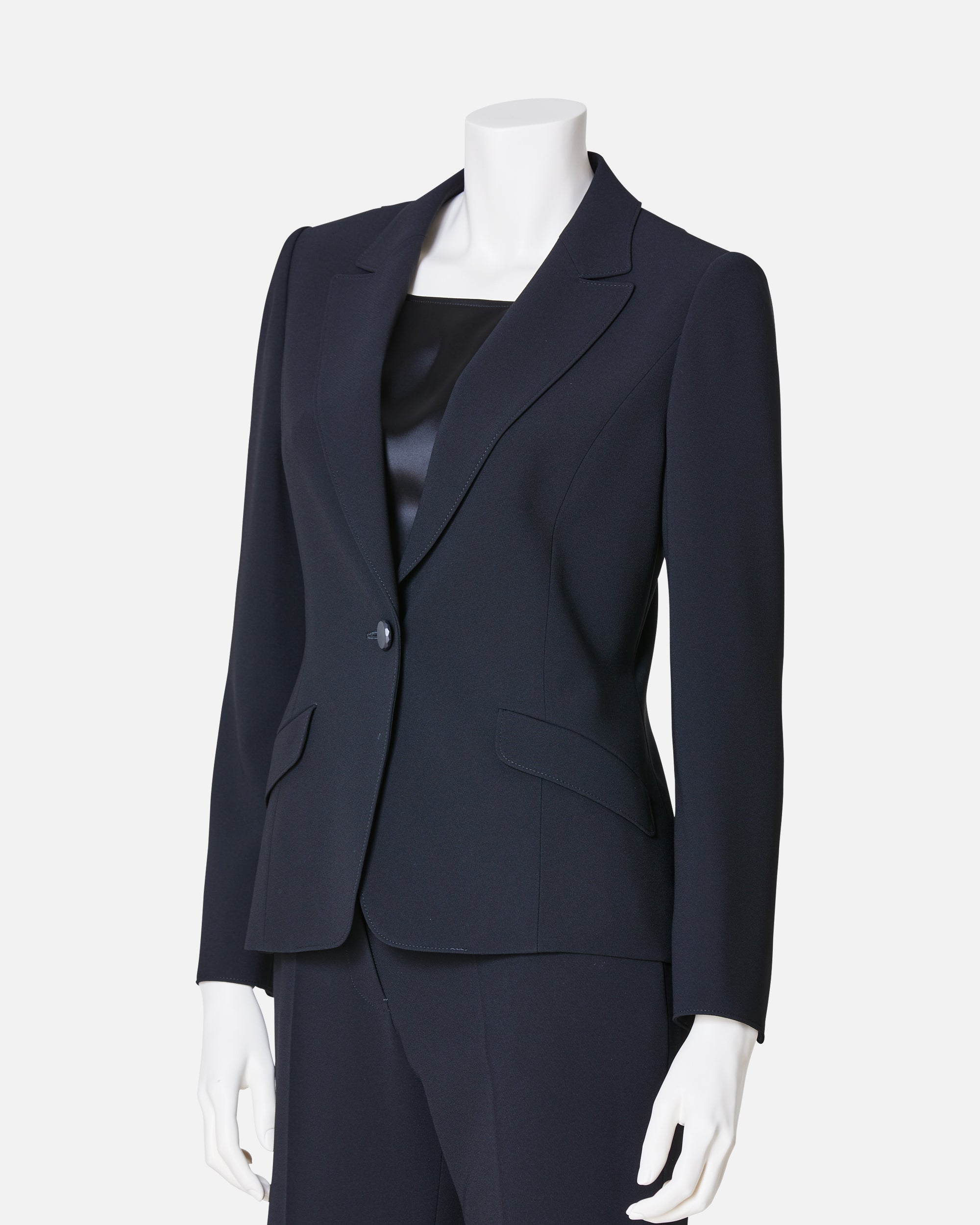 원 버튼 테일러드 재킷 / Single Button Closure Tailored Jacket