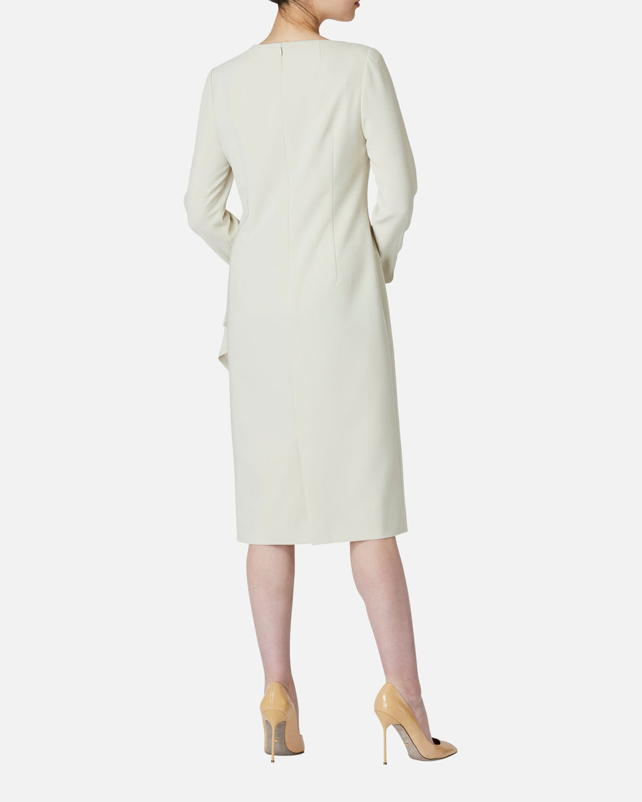 트리아세테이트 폴리에스테르 드레이프 원피스 / Triacetate Polyester Blended Draped Dress