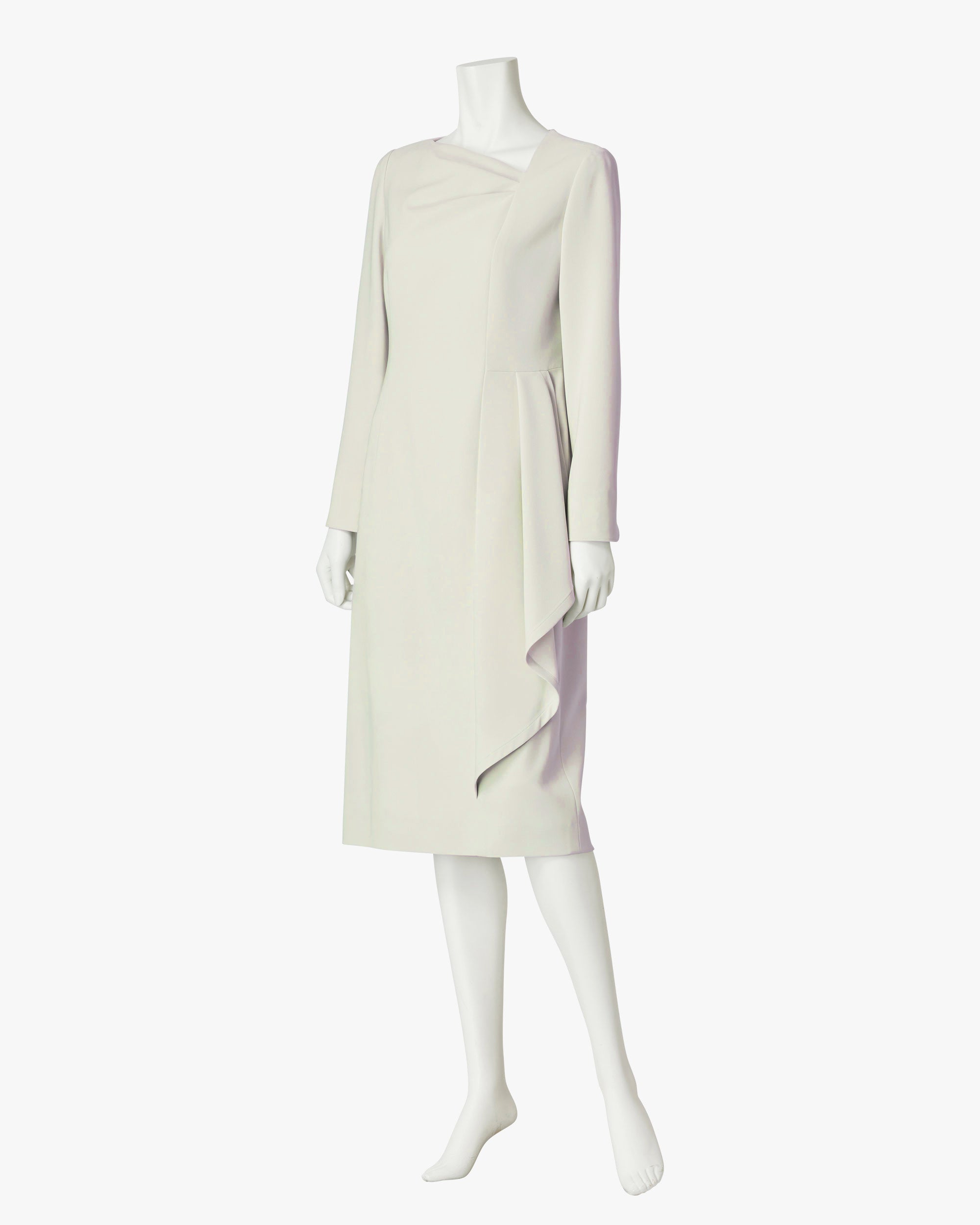 트리아세테이트 폴리에스테르 드레이프 원피스 / Triacetate Polyester Blended Draped Dress