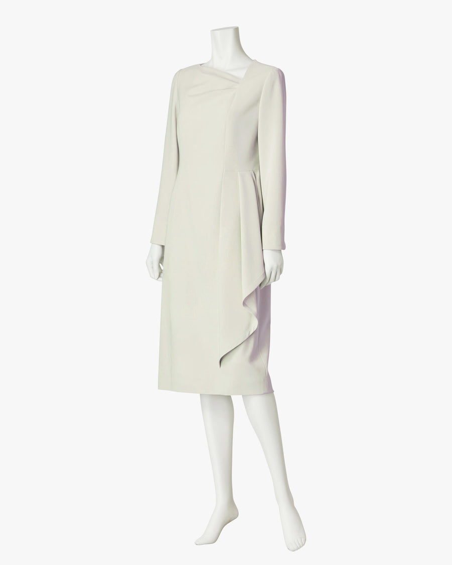 트리아세테이트 폴리에스테르 드레이프 원피스 / Triacetate Polyester Blended Draped Dress