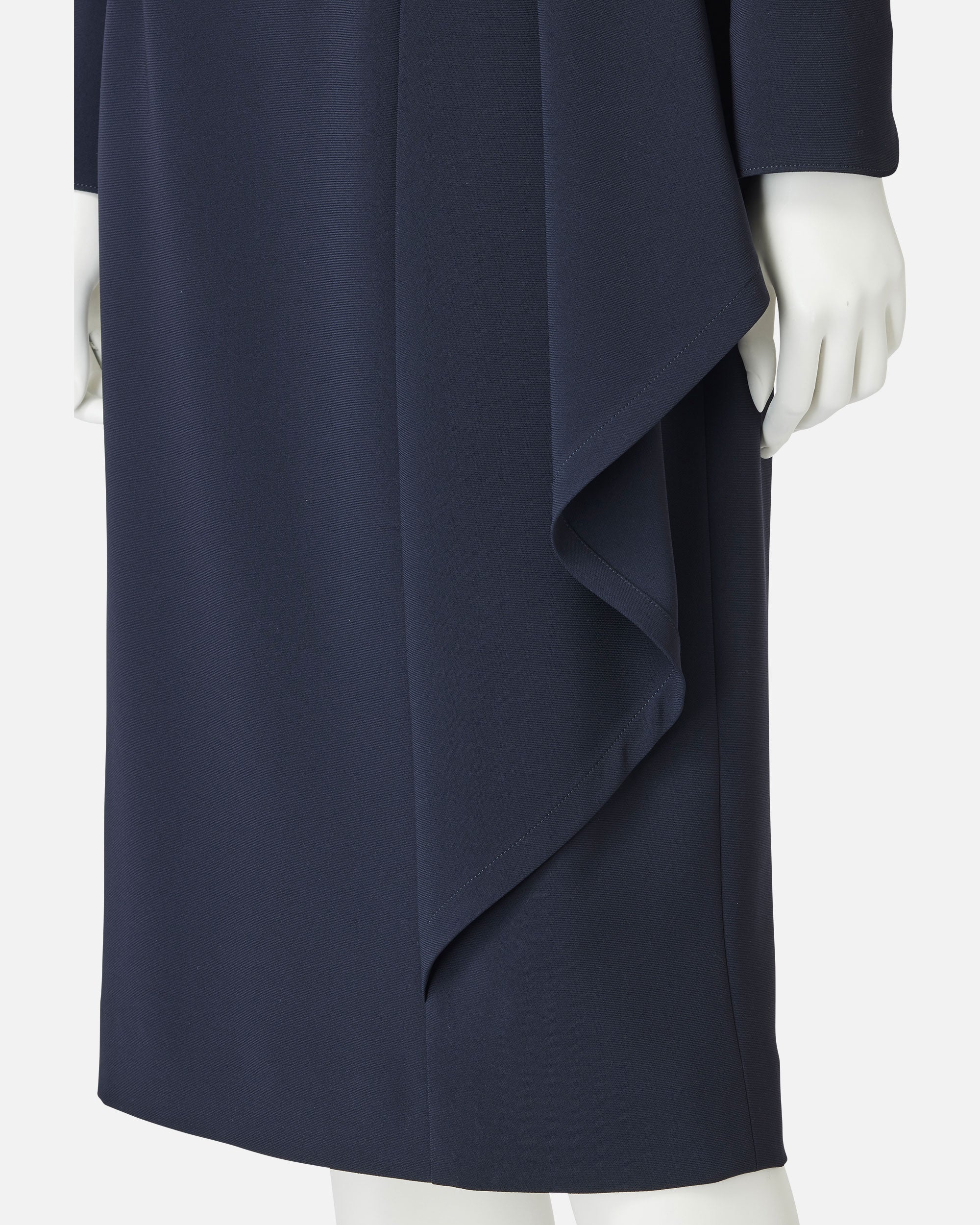 트리아세테이트 폴리에스테르 드레이프 원피스 / Triacetate Polyester Blended Draped Dress