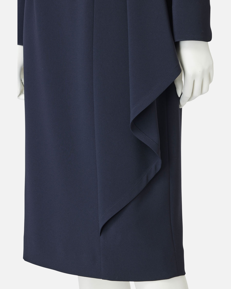 트리아세테이트 폴리에스테르 드레이프 원피스 / Triacetate Polyester Blended Draped Dress