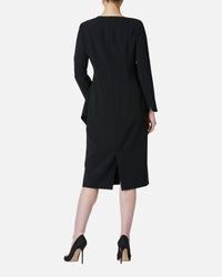 트리아세테이트 폴리에스테르 드레이프 원피스 / Triacetate Polyester Blended Draped Dress
