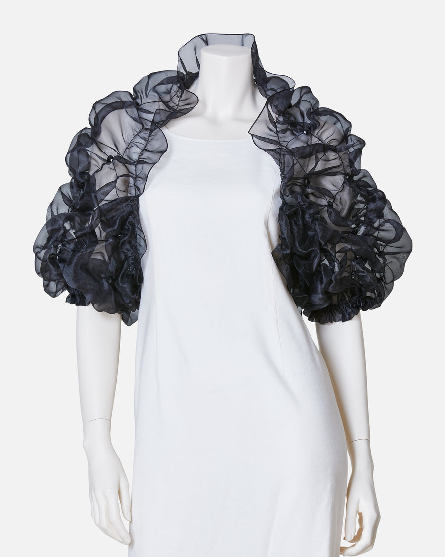 비드가있는 셔링 볼레로 / SHIRRING BOLERO with Beads